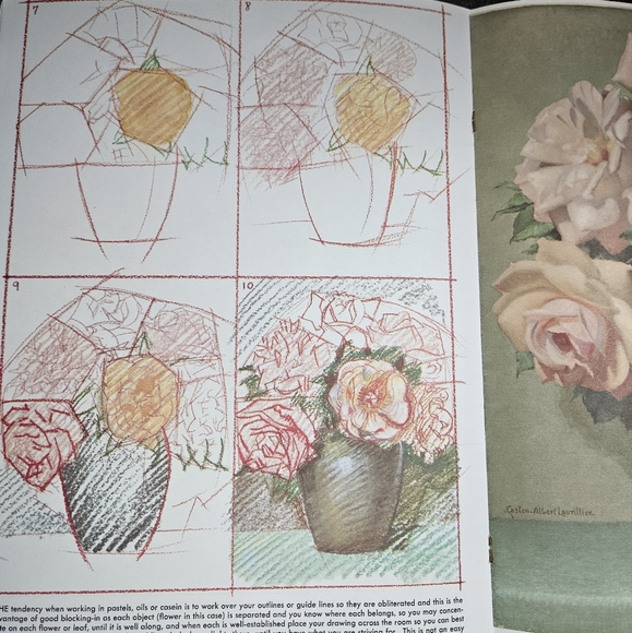 How to Draw With Pastels by Walter Foster Art Instruction Drawing Book #6 VTG - Picture 3 of 16